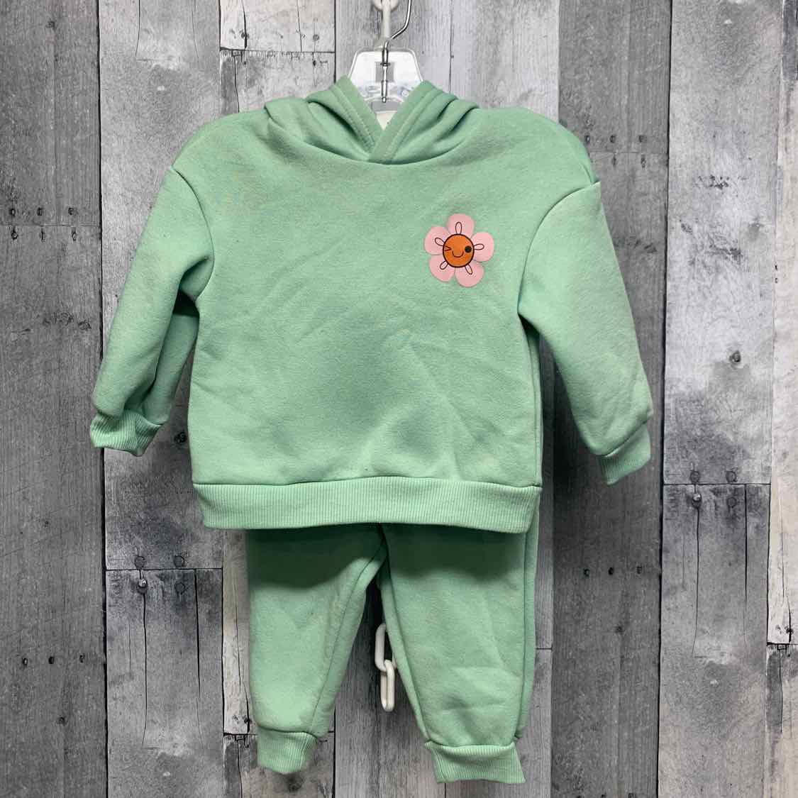 Size 6-9 Months Green Graphic Shein Shirt/Pants
