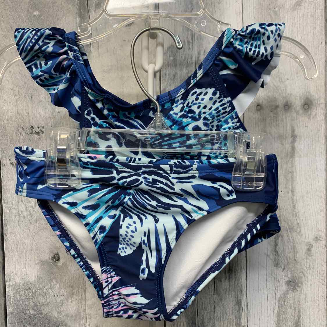 Size 5 Navy Print Carter's Swim Suit - 2pc+ - OodlesCB