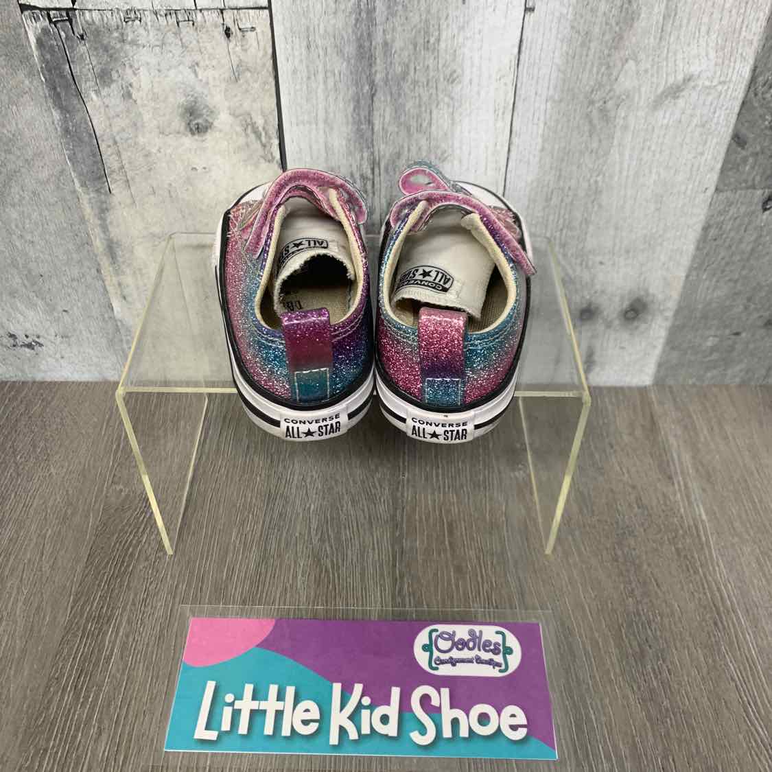 Size 4 Pink/Purple Converse Sneakers