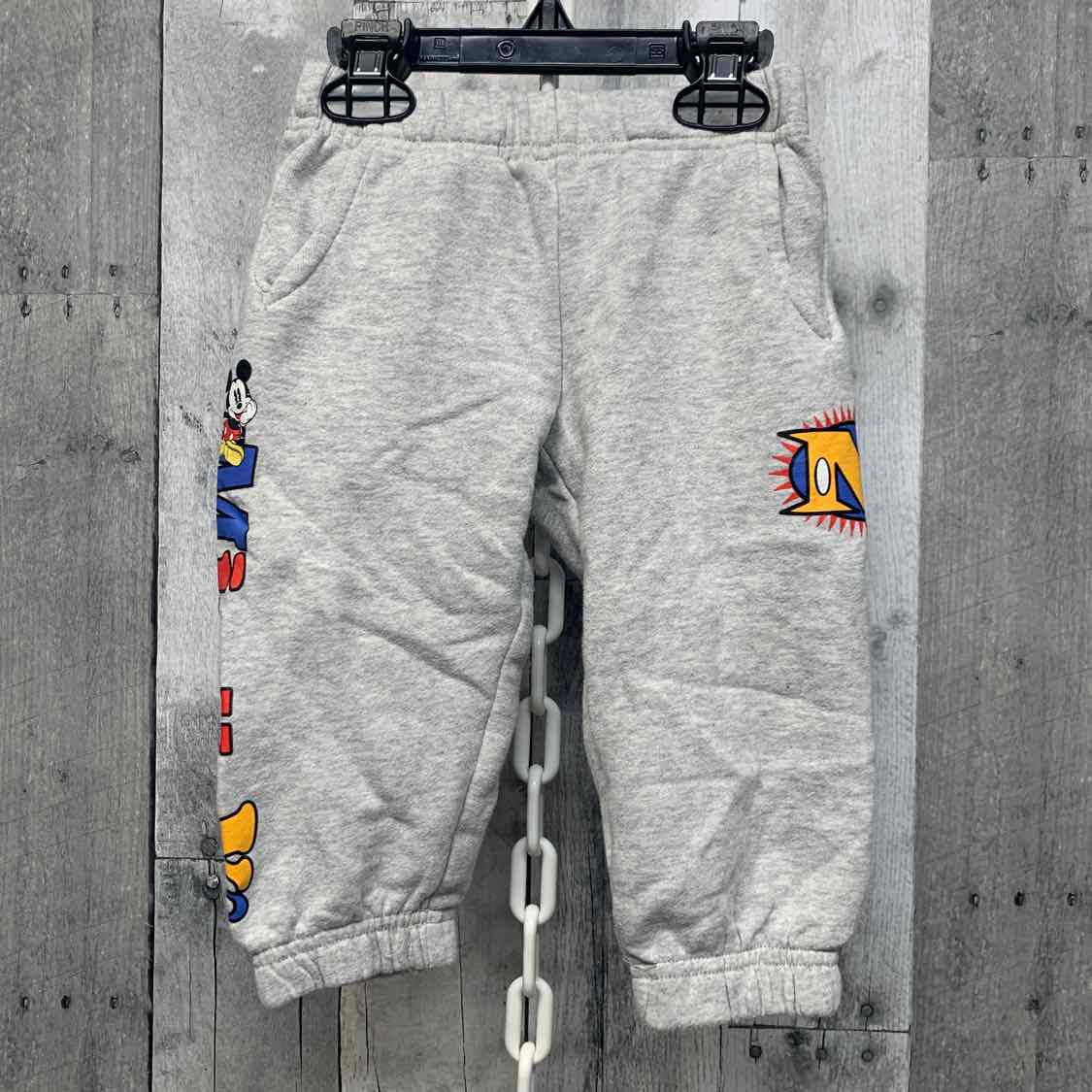 Size 2T Gray Graphic Disney Store Athletic Pants