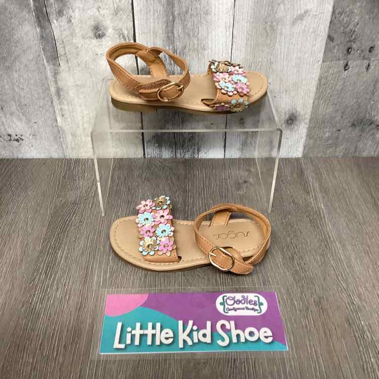 Size 8 Brown/Purple Sugar Sandals - OodlesCB