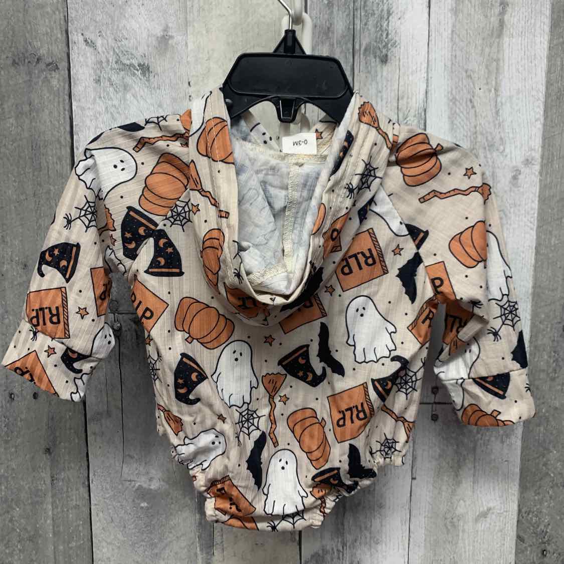 Size 0-3 Months Tan Graphic B Brand Romper