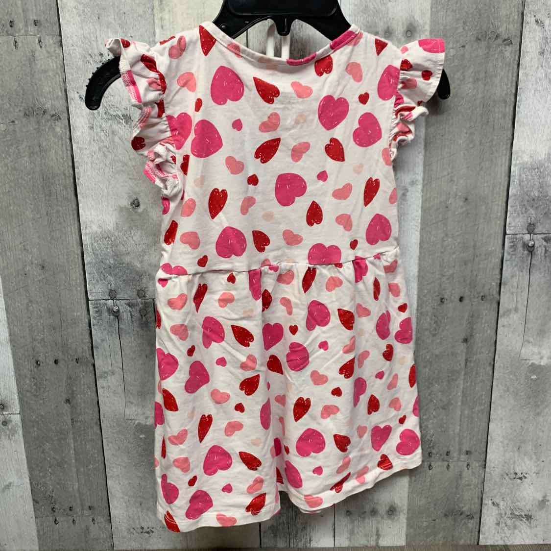 Size 5T White Print Okie Dokie Dress - Knit