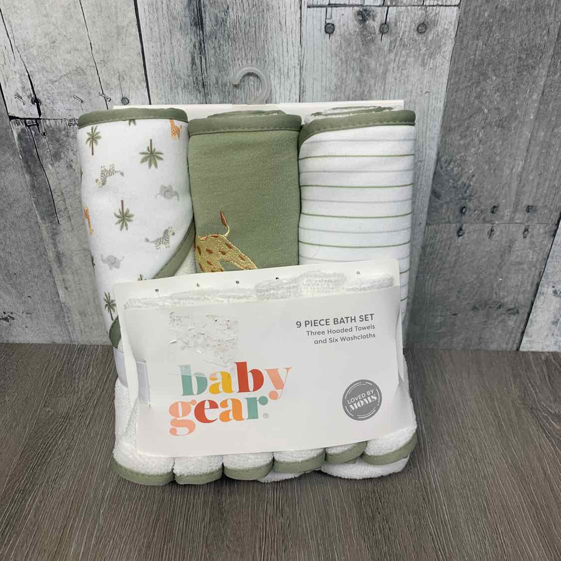 Baby Gear White/Green Towels