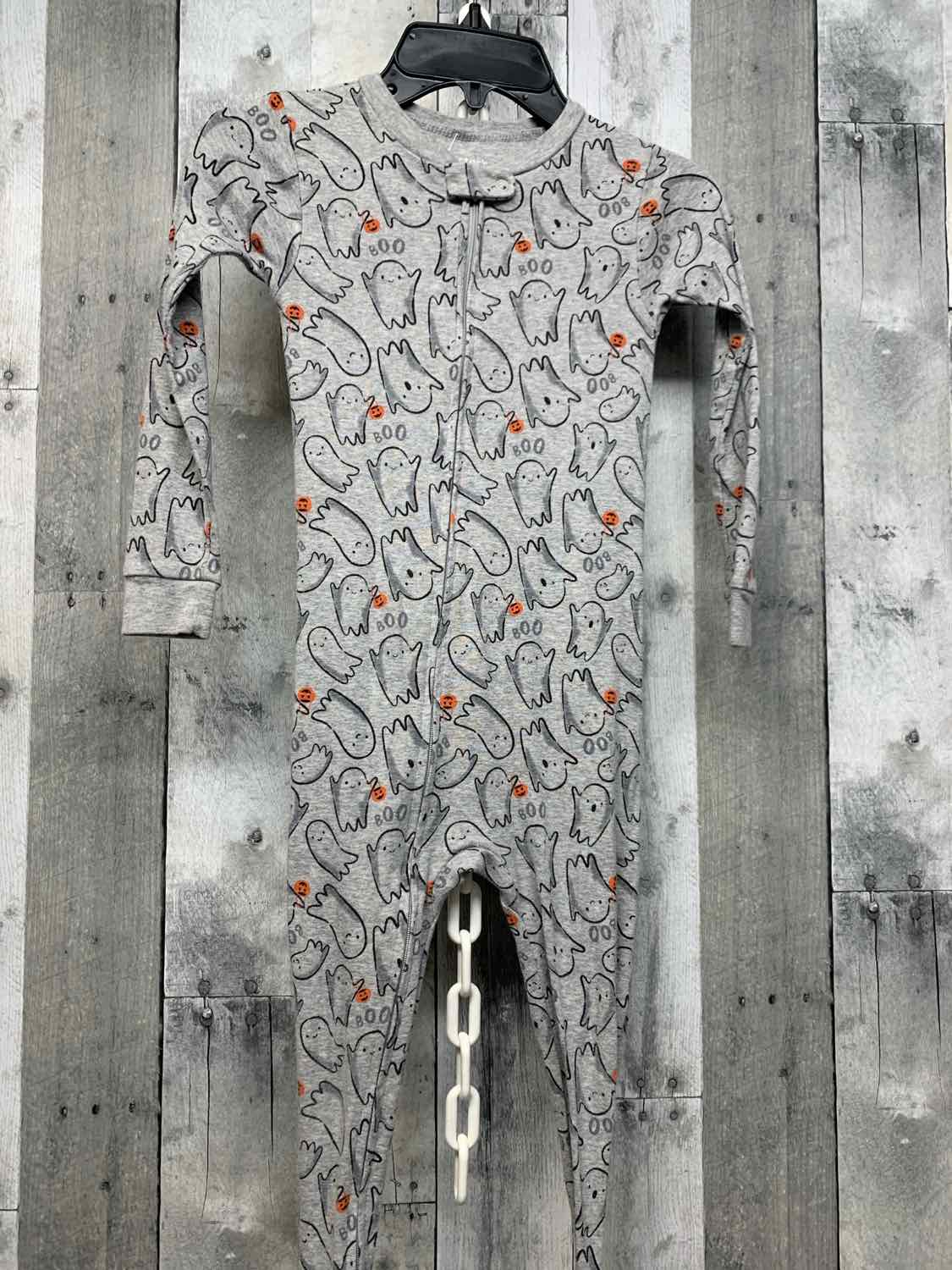 Size 5 Gray Print Child of Mine Footy PJs