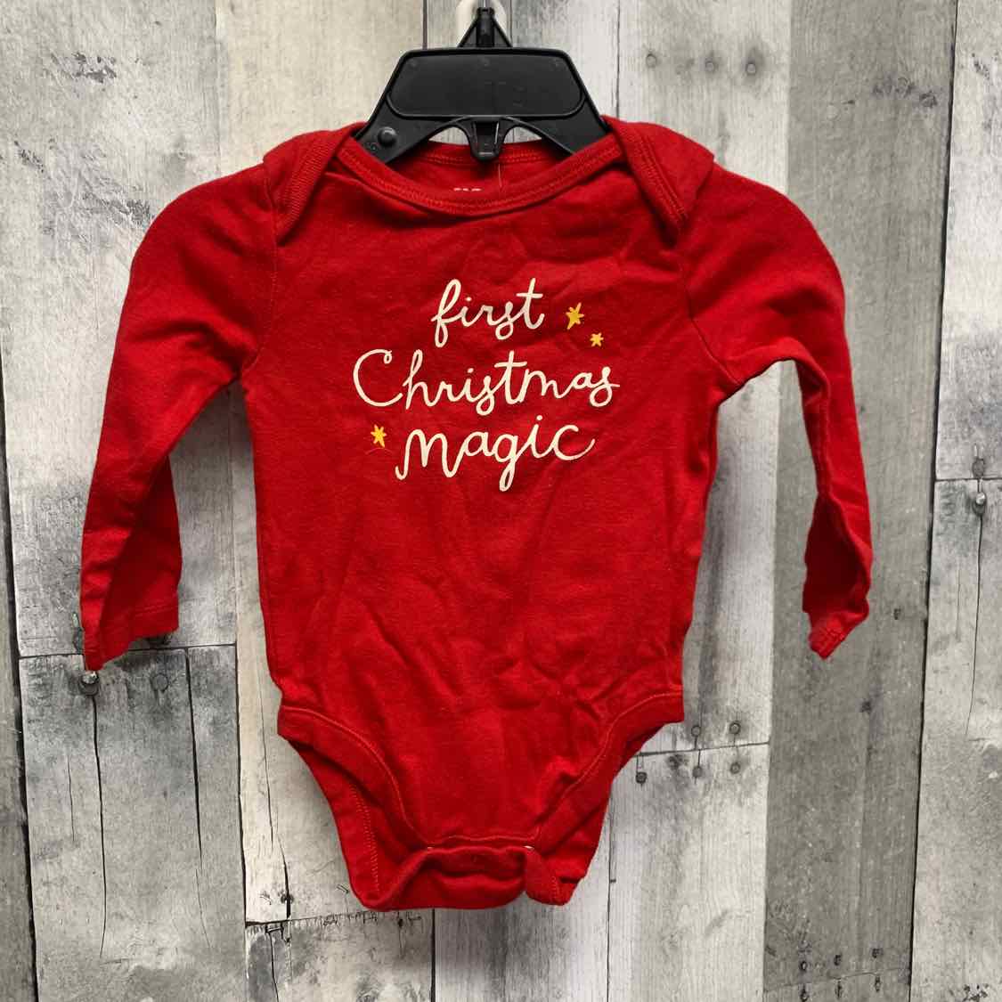 Size 6-12 Months Red Graphic Old Navy Bodysuit