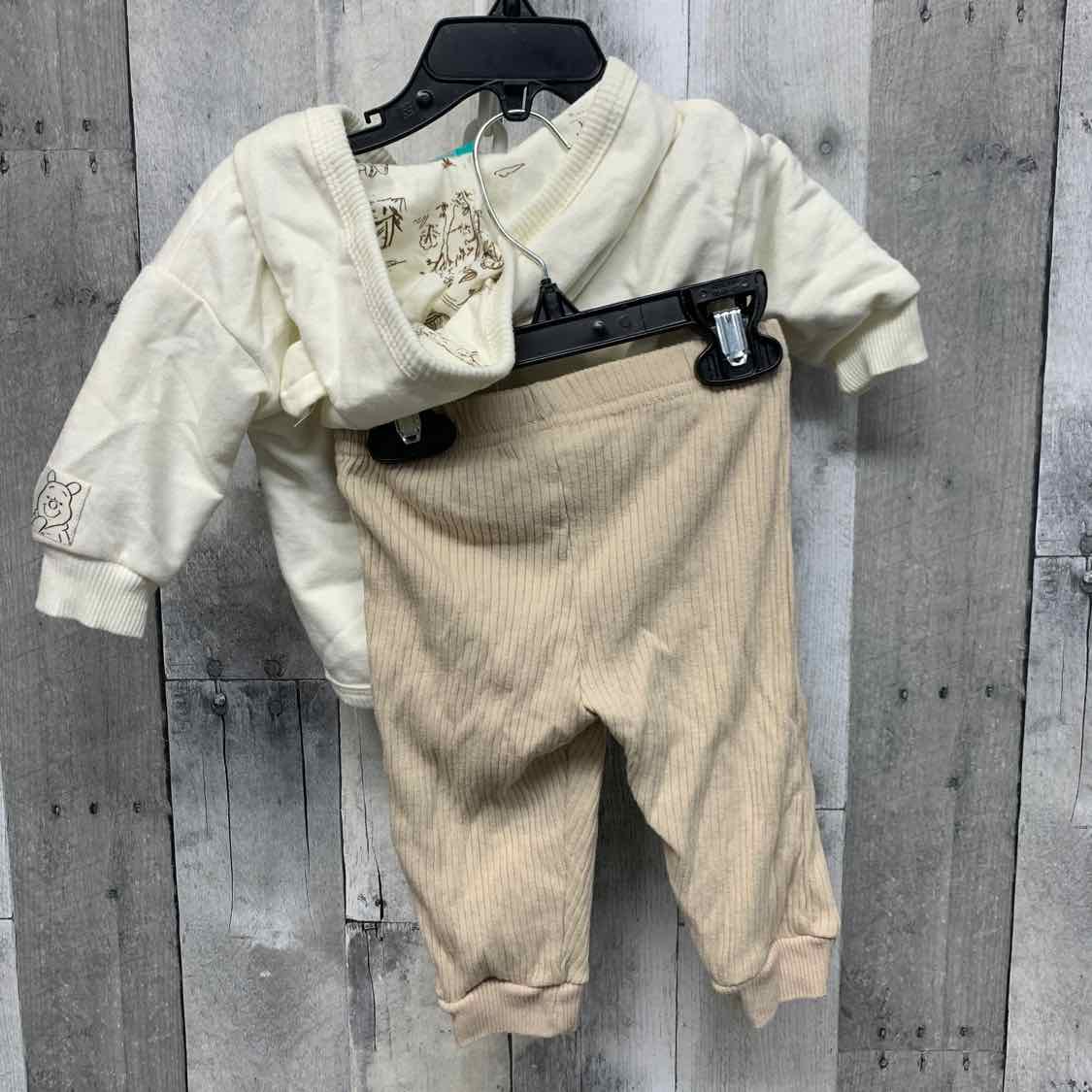 Size 6 Months Ivory/Tan Disney Jacket/Pants