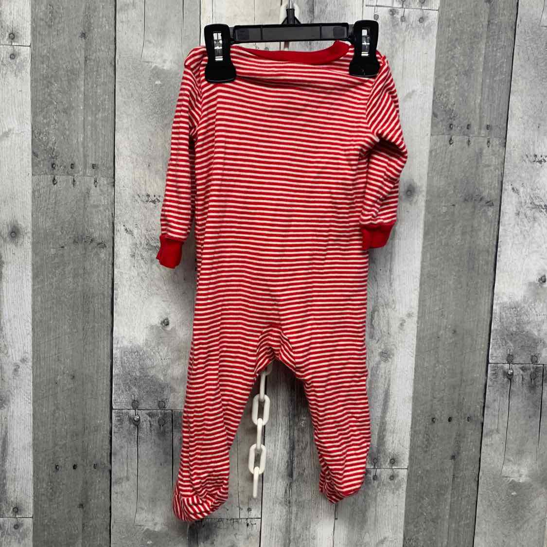 Size 9 Months Red/White Just One You Footy PJs