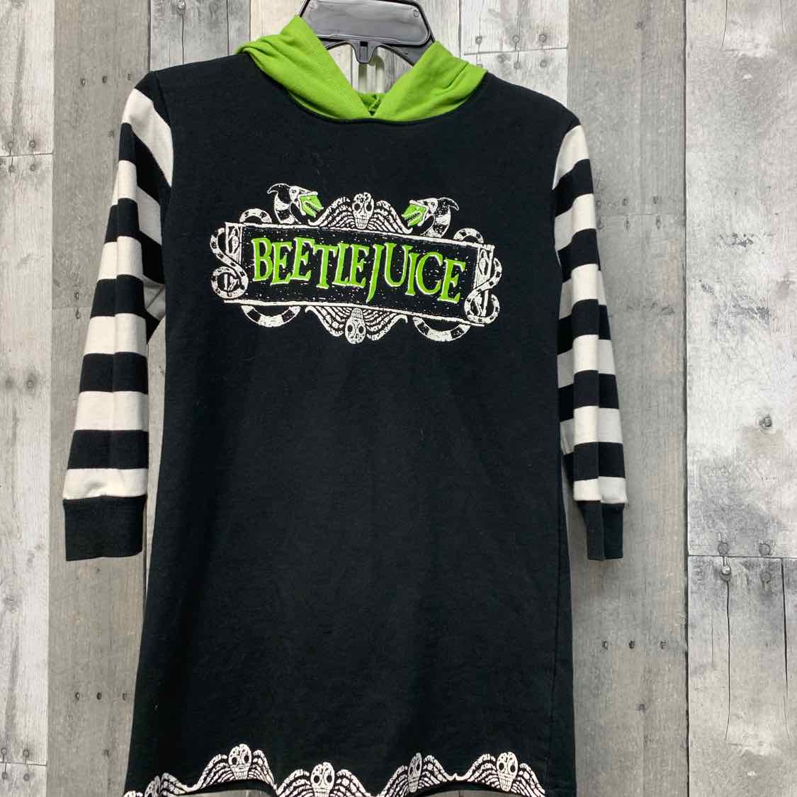 Size 6/6X Black/Green Mid Brand Dress