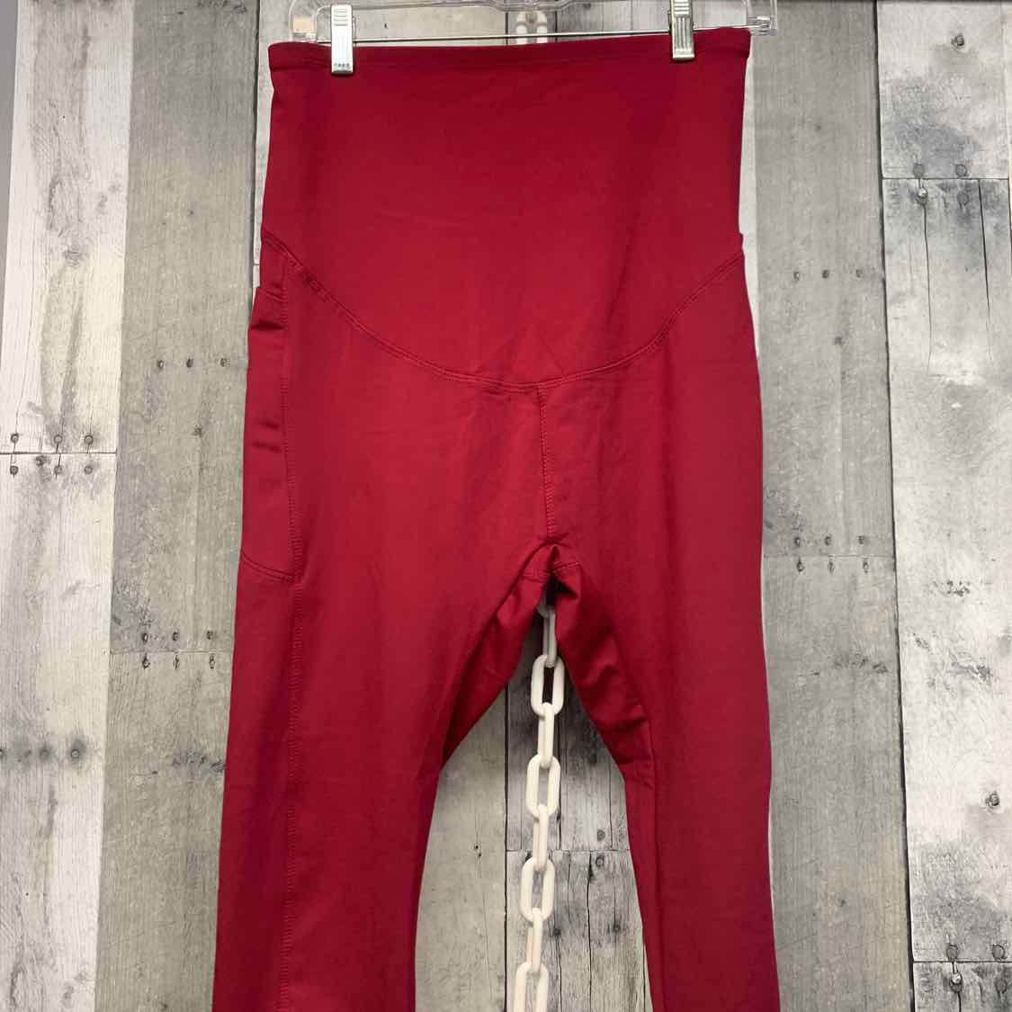 Size L Burgundy Mid Brand Active Pants