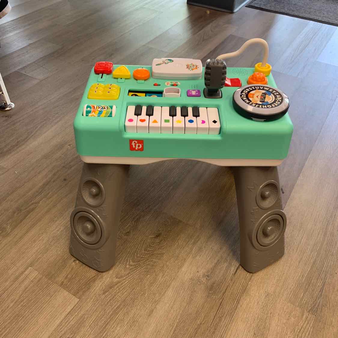 Fisher Price Teal/Gray Activity Table