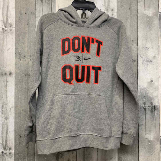 Size Medium Gray Graphic Sport Brand Pull Over