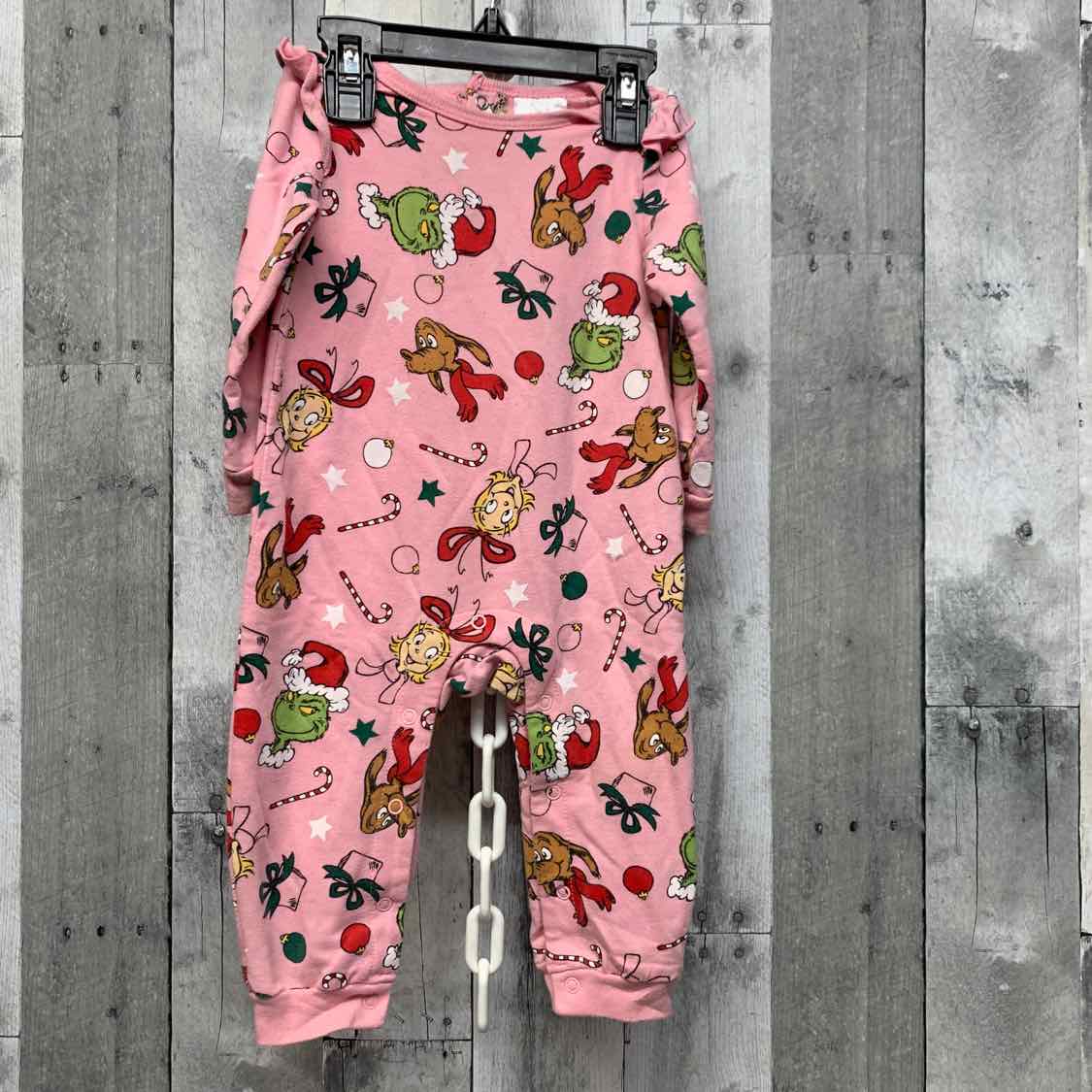 Size 12 Months Pink Print Dr Seuss Romper