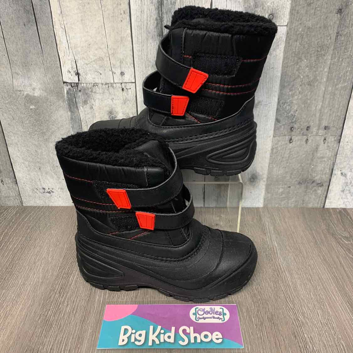 Size 1 Black Wonder Nation Snow Boots