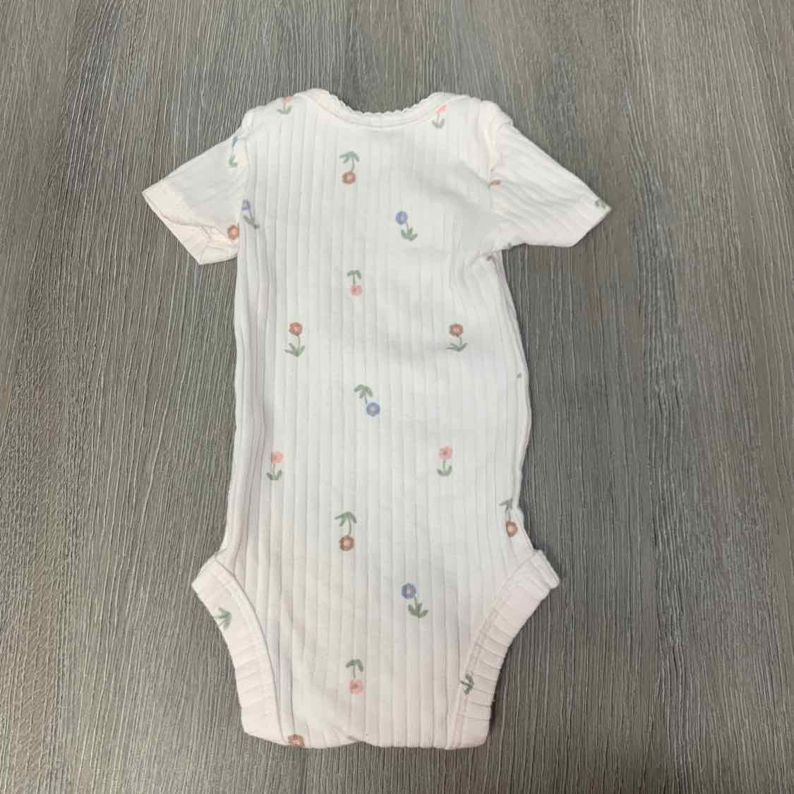 Size Preemie White Print Just One You Bodysuit