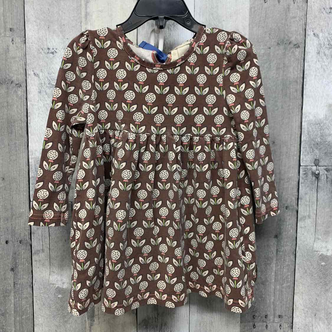 Size 2 Brown Print Matilda Jane LS Dress