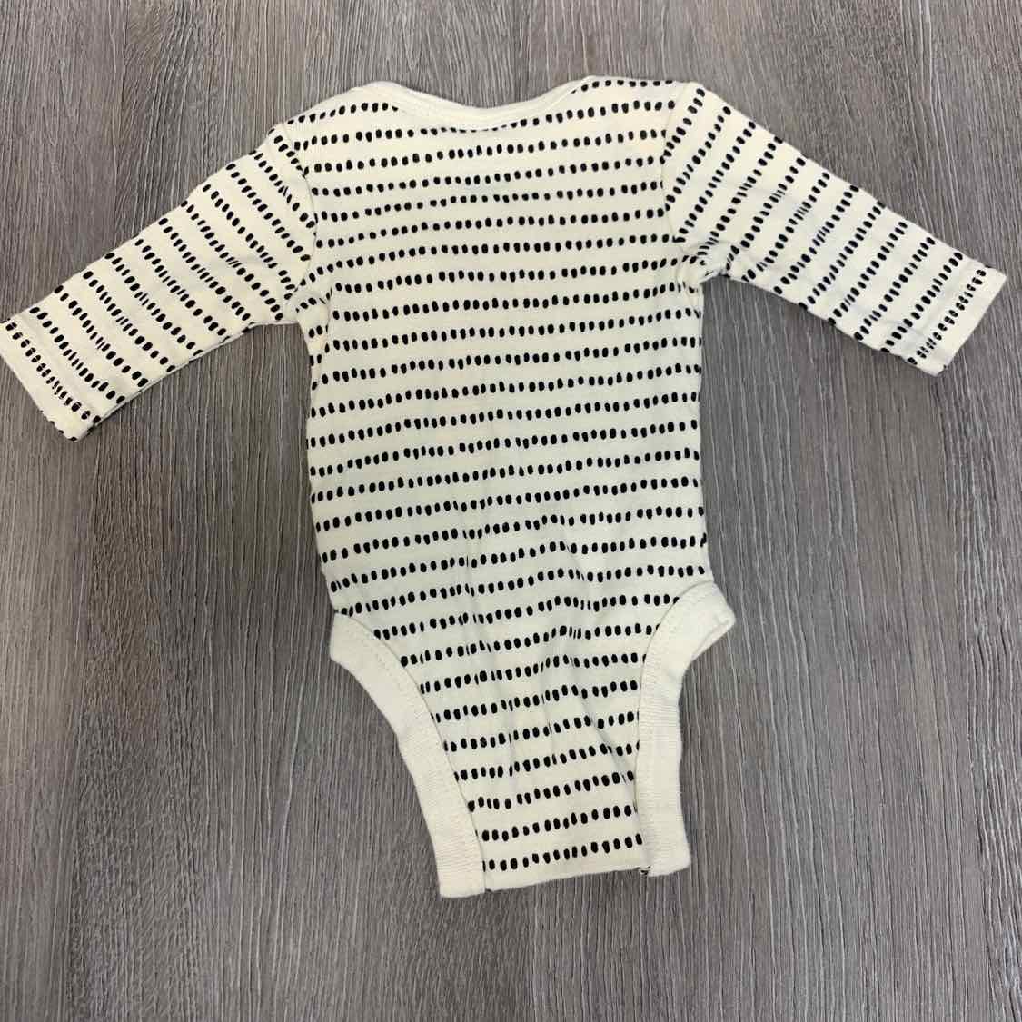 Size Preemie Ivory Print Gerber Bodysuit