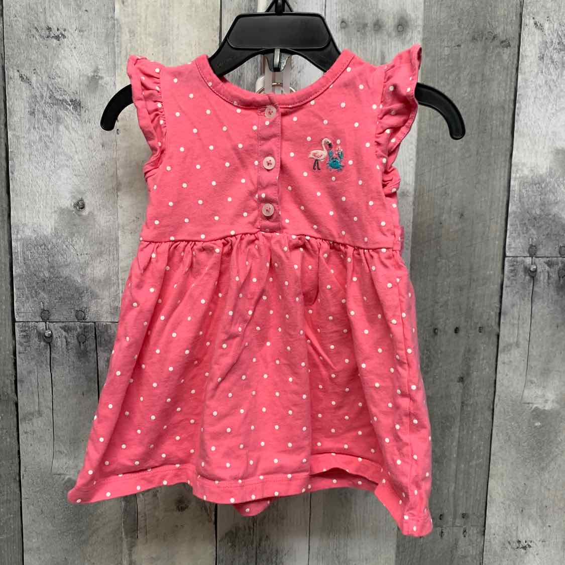 Size 6 Months Pink Print Carter's 2pc Dress