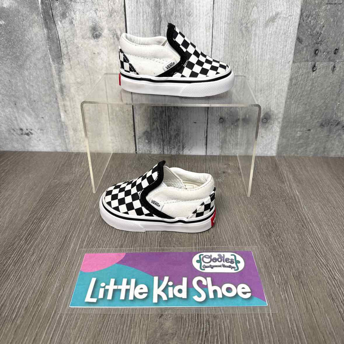 Size 2.5 Black/White Vans Sneakers