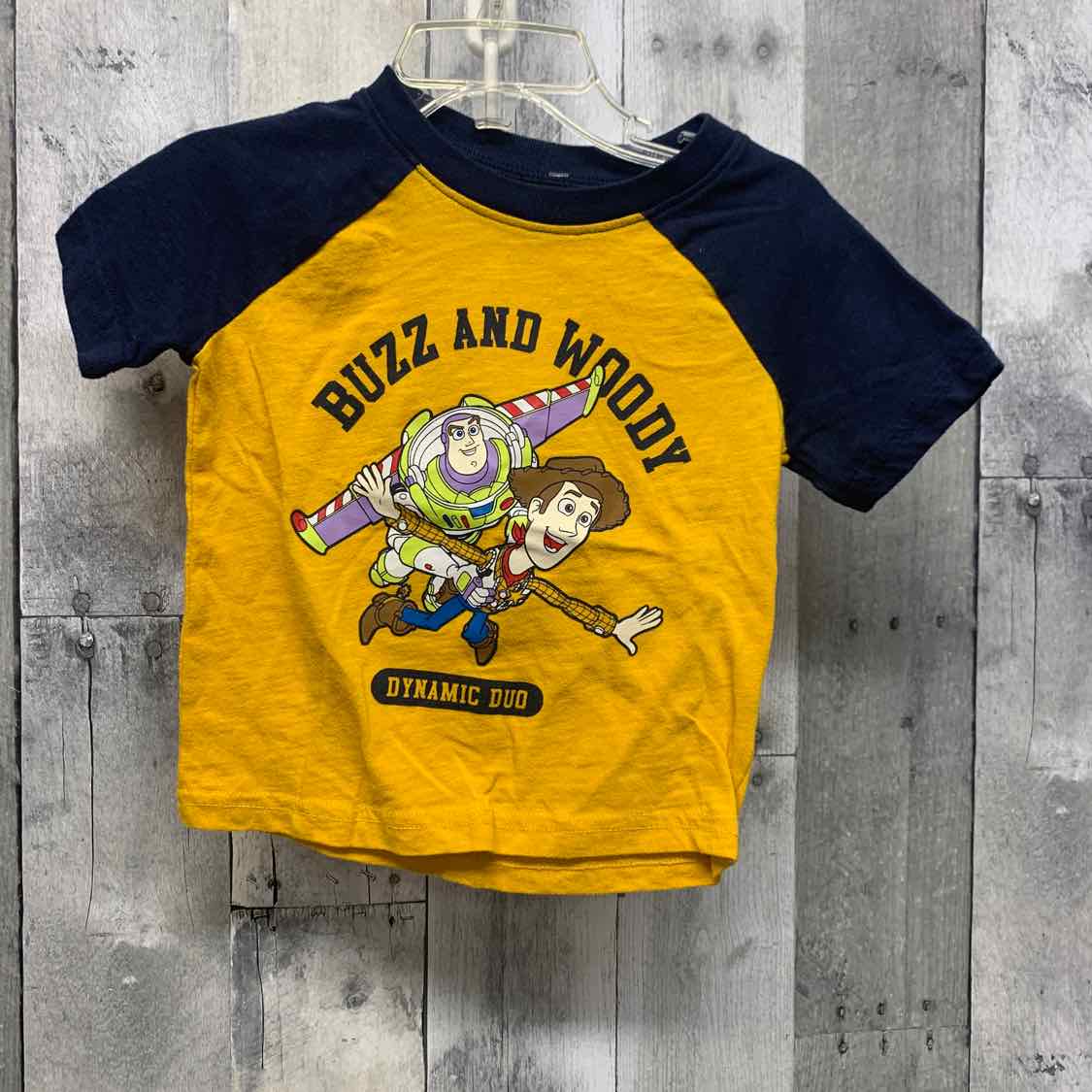 Size 12 Months Yellow/Navy Jumping Beans T Shirt