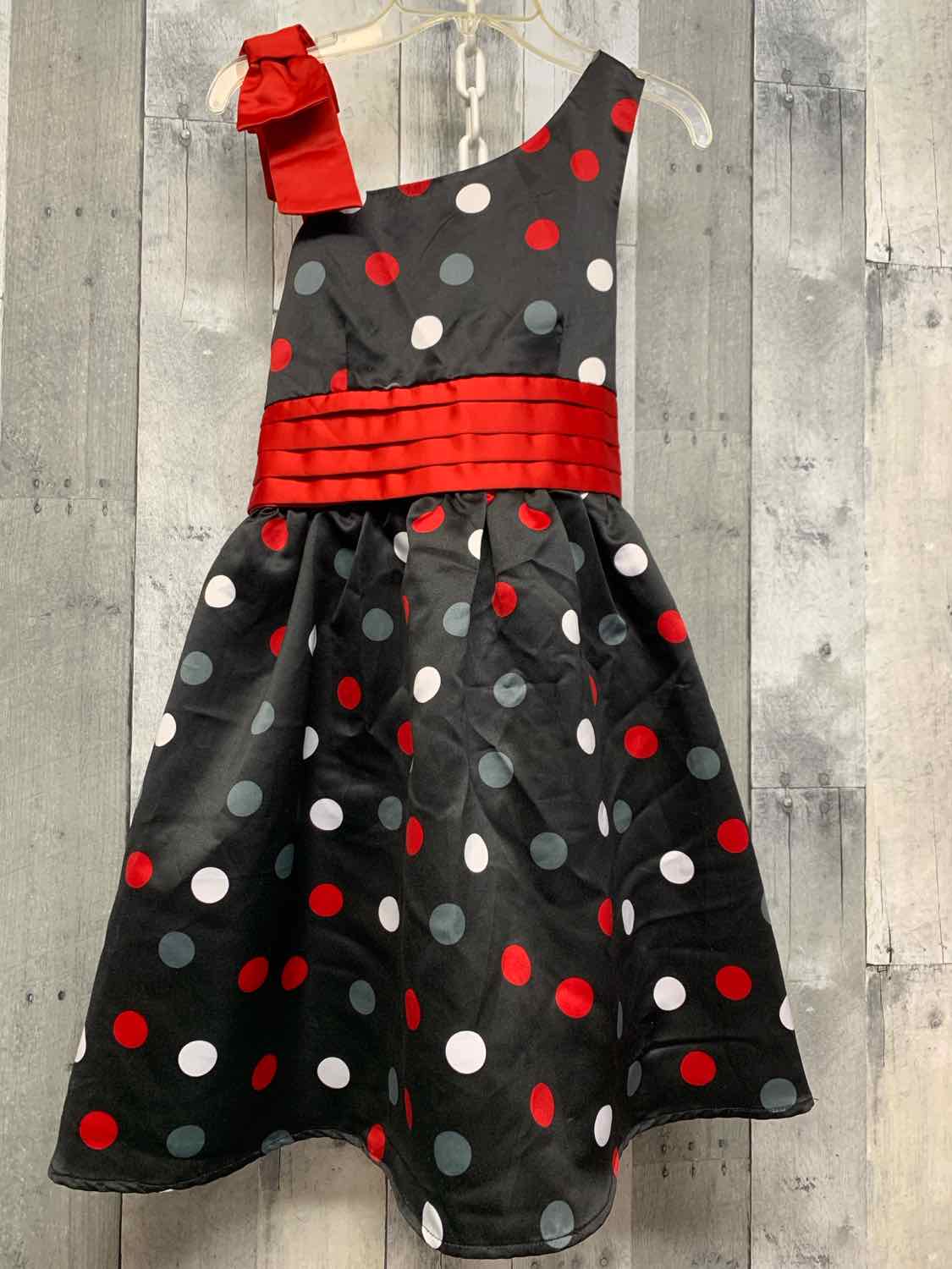 Size 12 White/Red Disorderly Kids Dress - Party