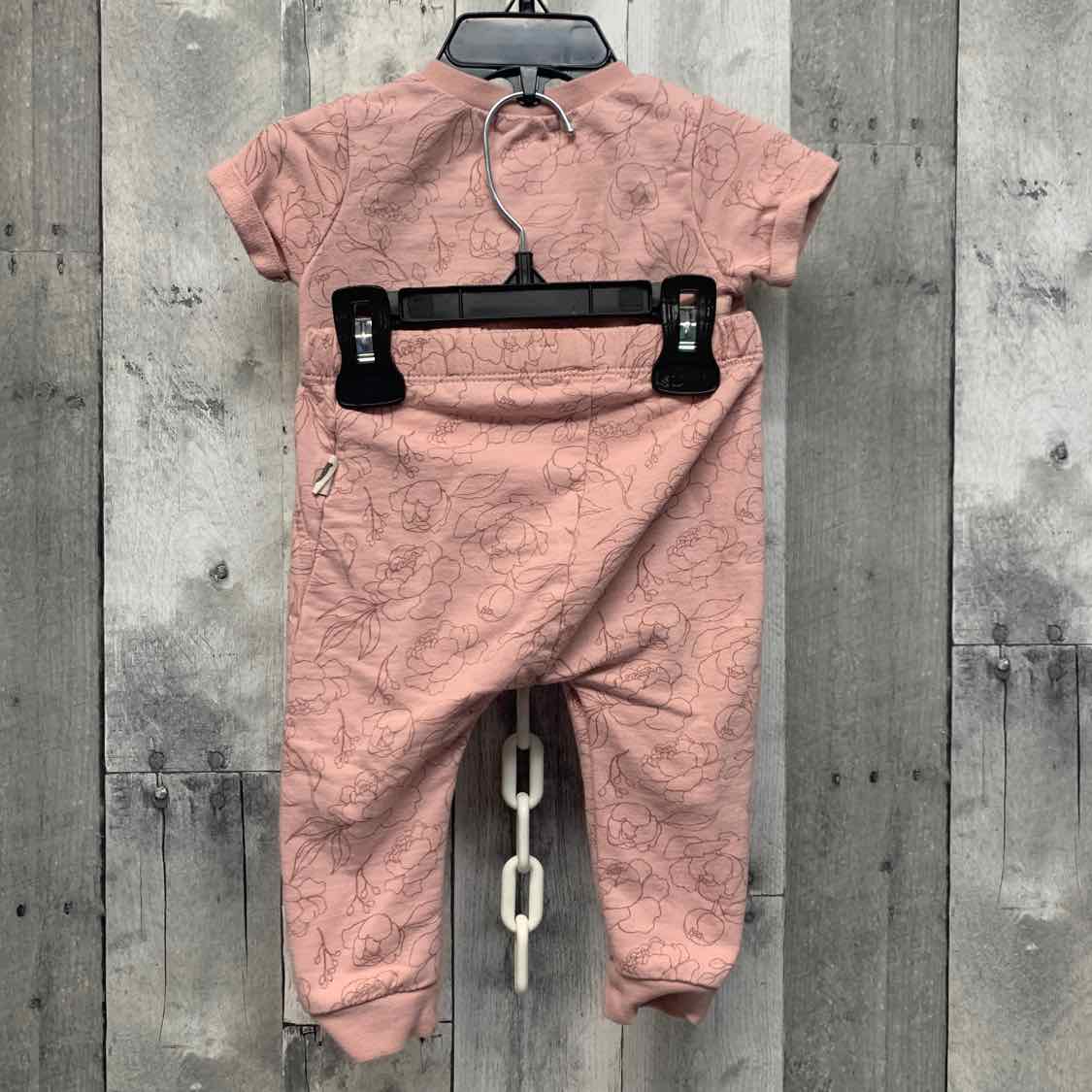 Size 12 Months Pink Print B Brand Shirt/Pants