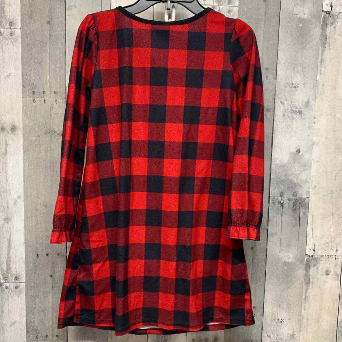 Size 10 Red Plaid Mid Brand Nightgown