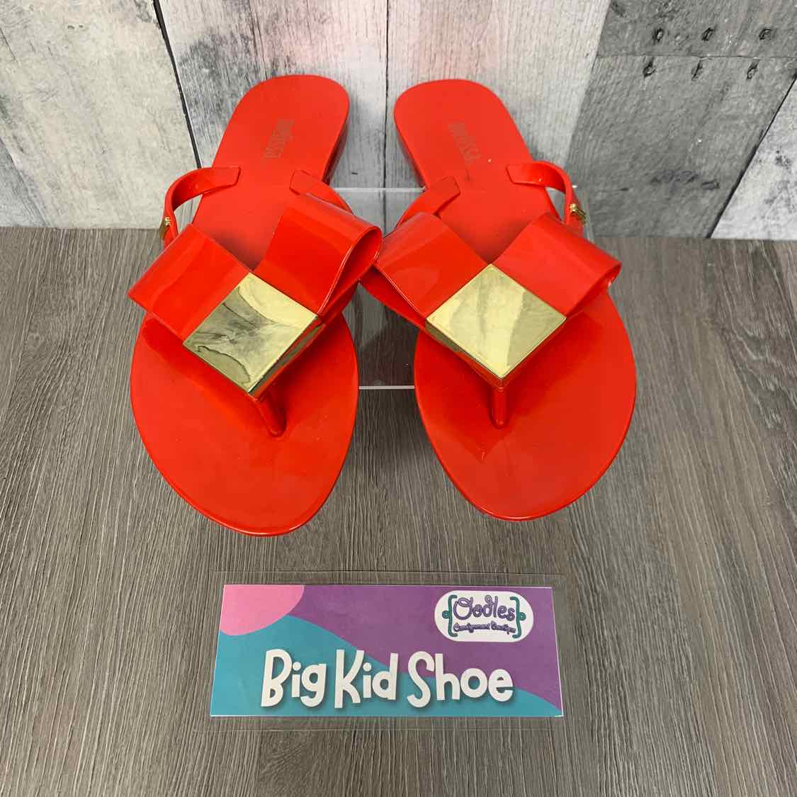 Size 5 Red Mini Melissa Sandals - OodlesCB