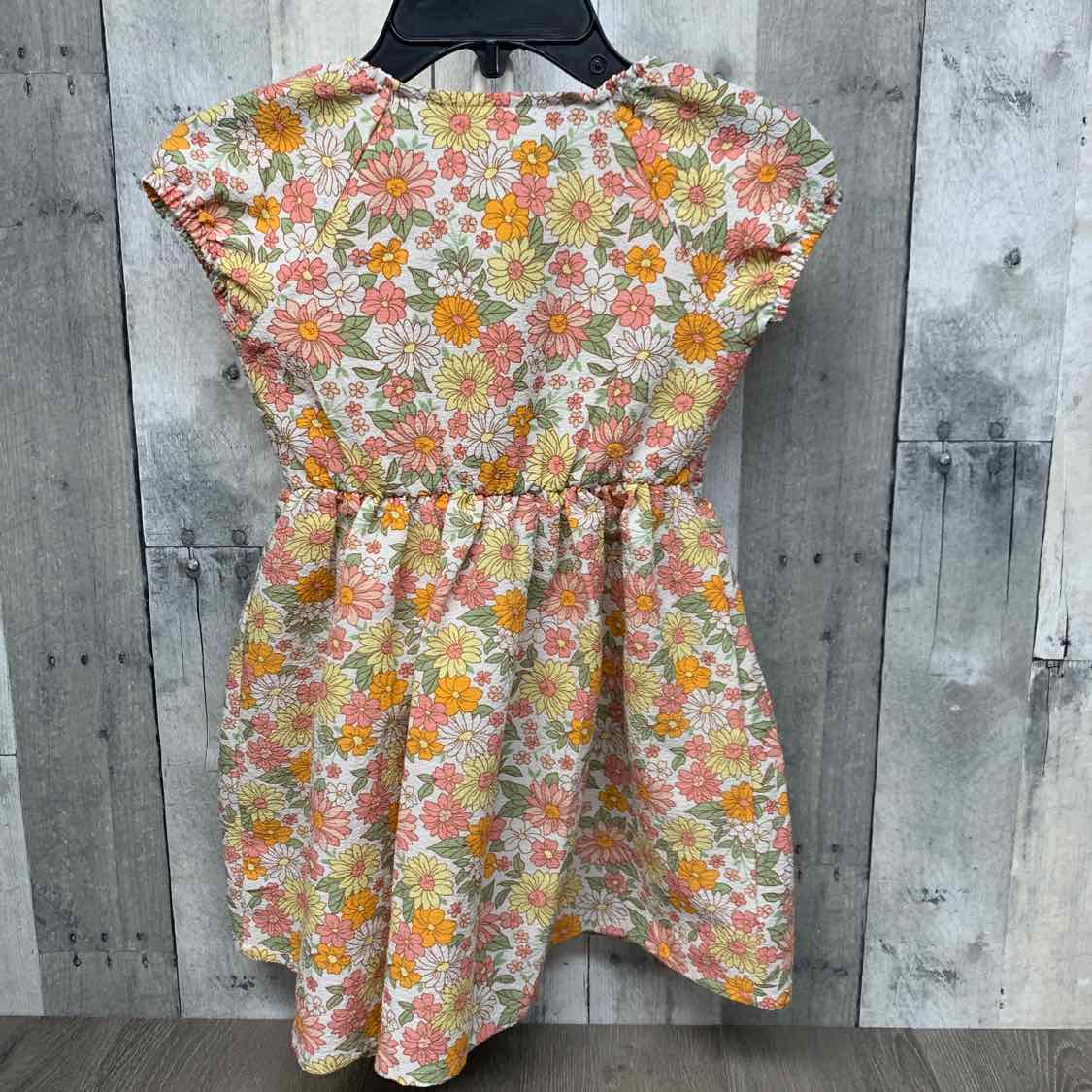 Size 5 Pink/Yellow Little Lass Dress - Knit