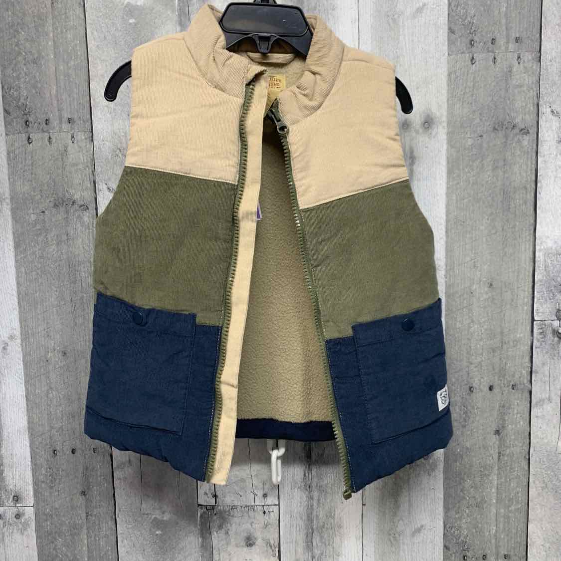Size 3T Tan/Navy B Brand Vest - Outer