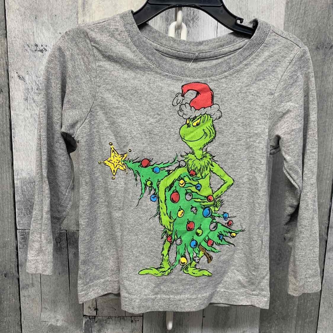 Size 3T Gray/Green Dr Seuss Long Sleeve Shirt
