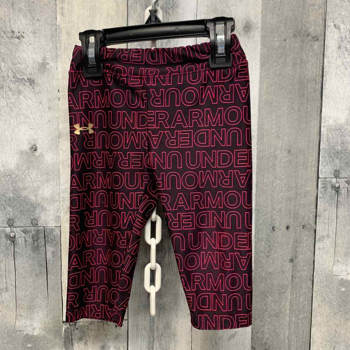 Size 2T Black/Pink Sport Brand Leggings