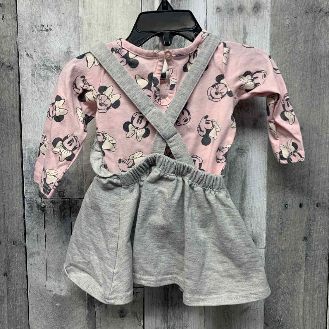 Size 6-9 Months Pink/Gray Disney Shirt/Jumper