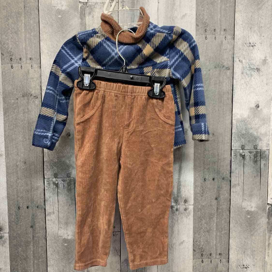 Size 12 Months Blue/Brown Baby Starters Shirt/Pants