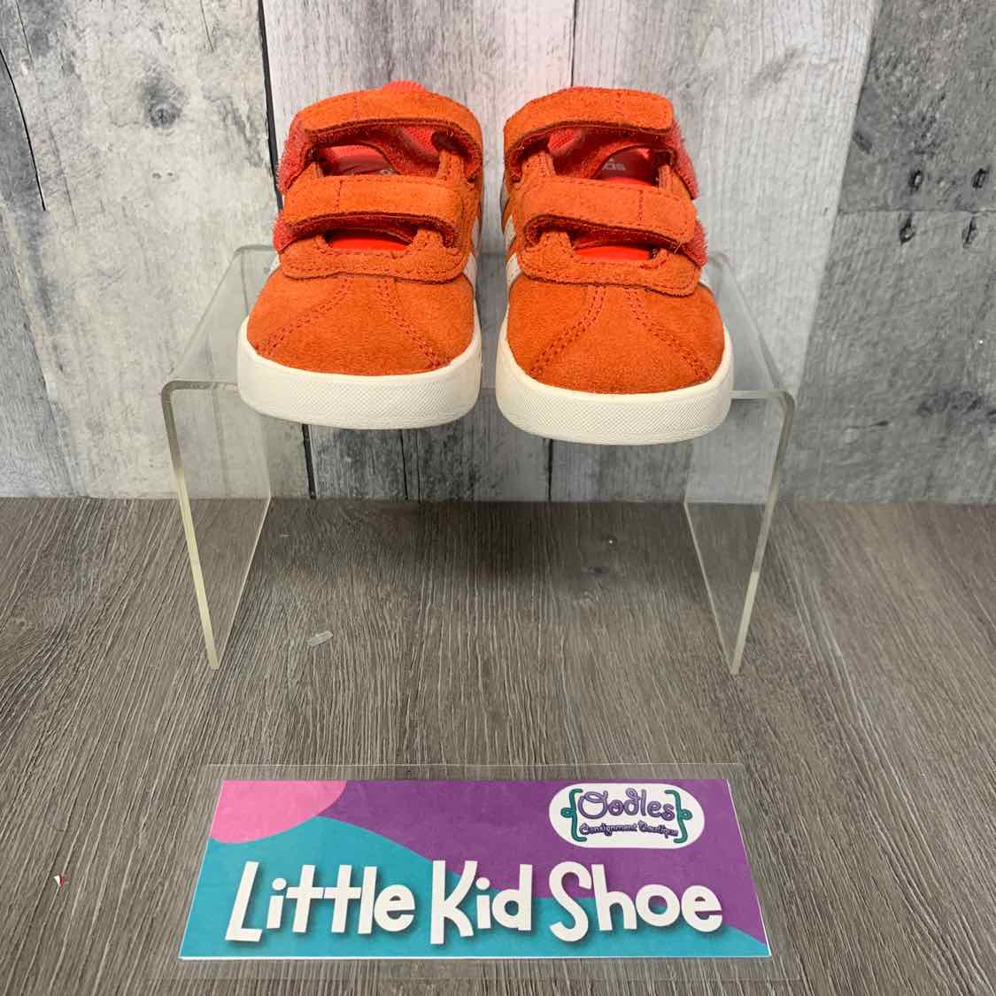 Size 5 Orange/White Sport Brand Sneakers