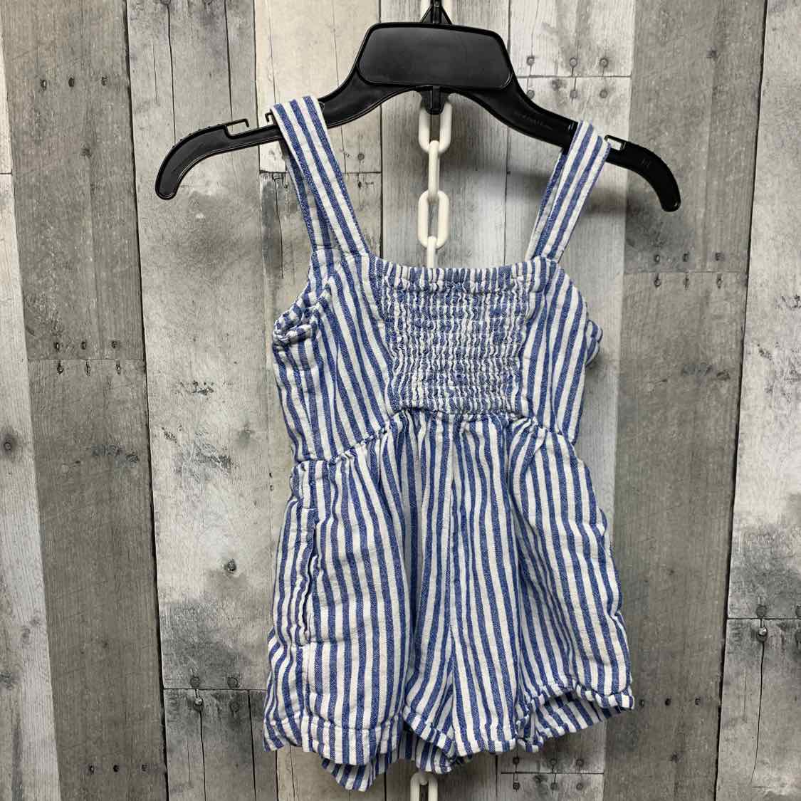 Size 6/7 Blue/White Old Navy Romper