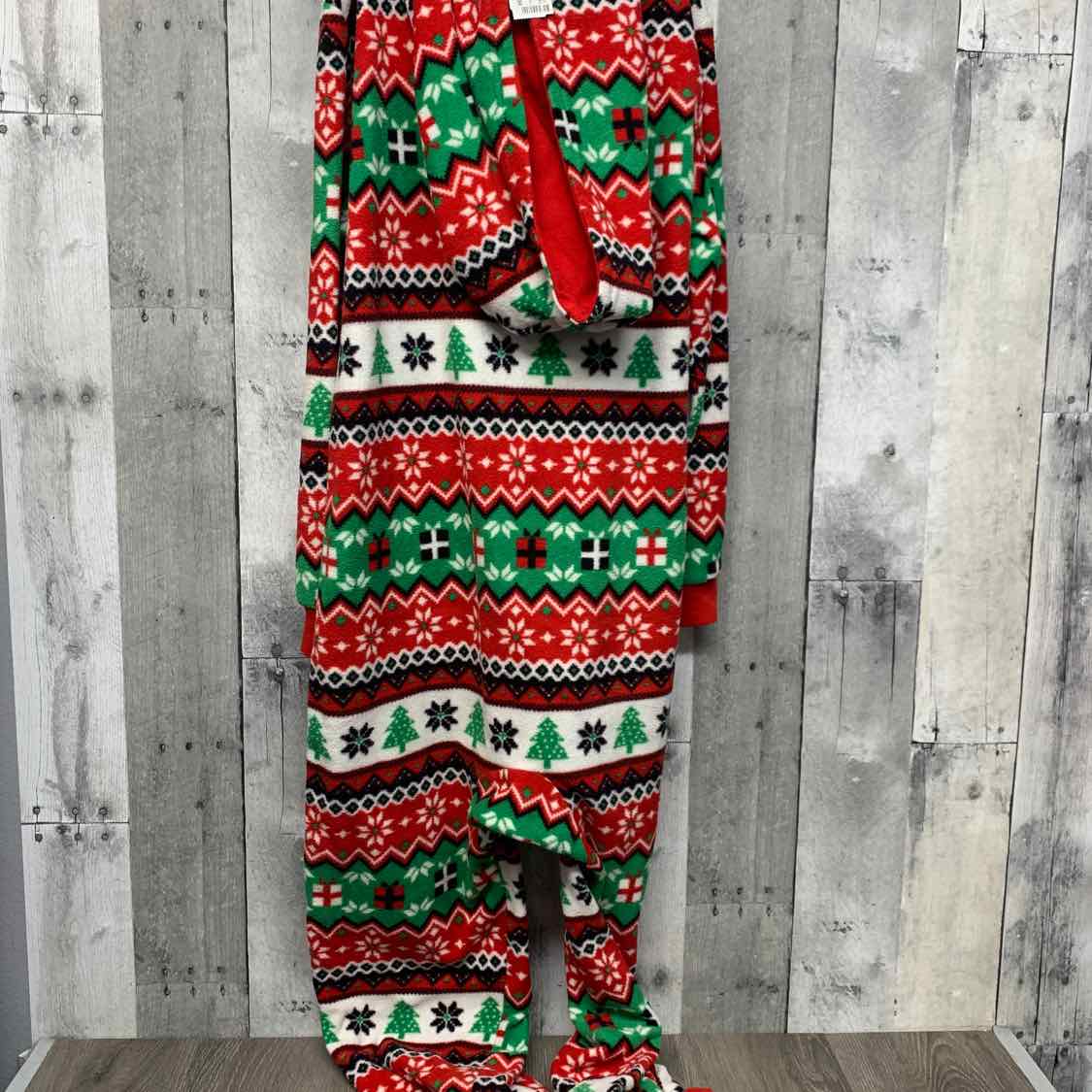 Size Large Red/Green Children's Place Footy PJs