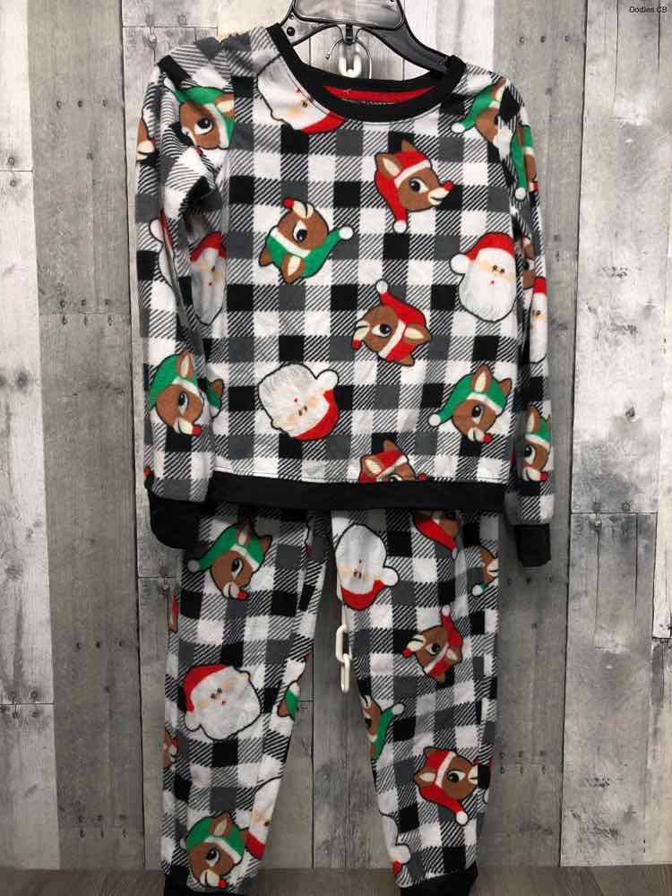 Size 10/12 Black/White Holiday Brands 2pc PJs