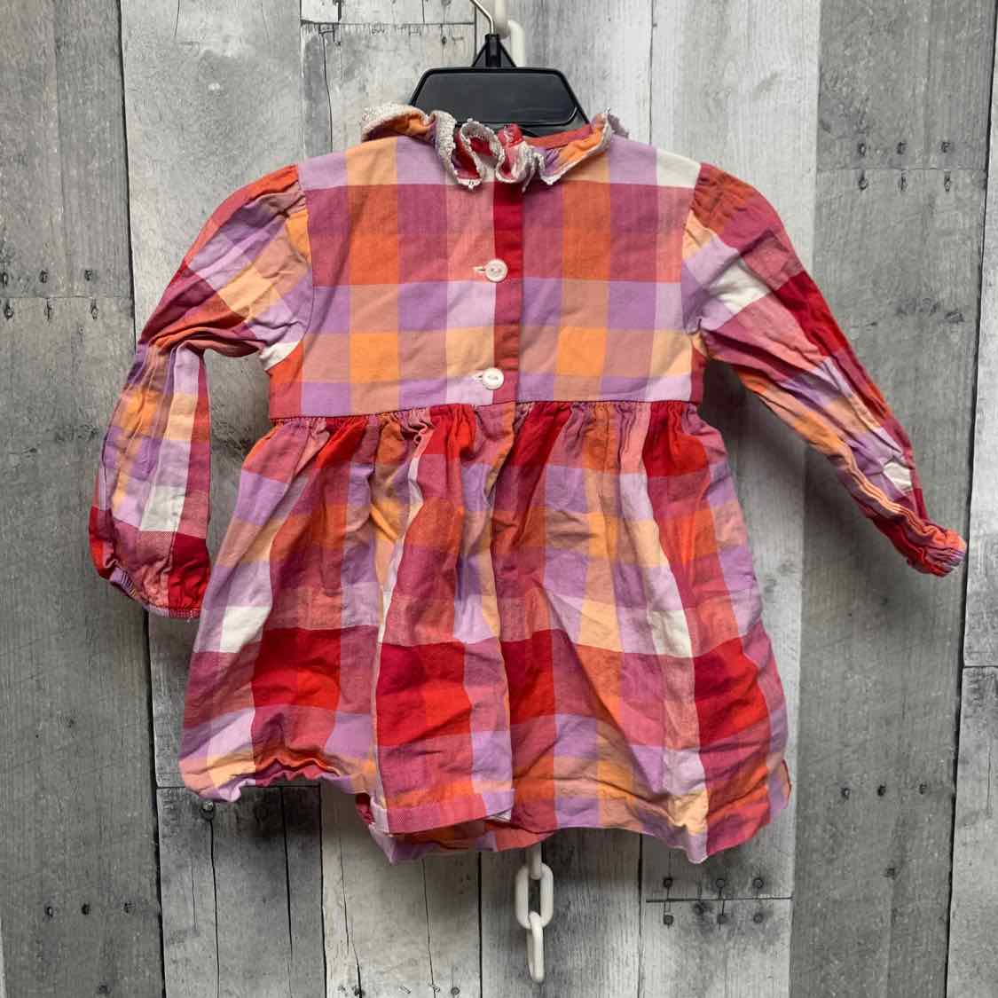 Size 12 Months Red/Pink Bonnie Jean/Baby LS Dress
