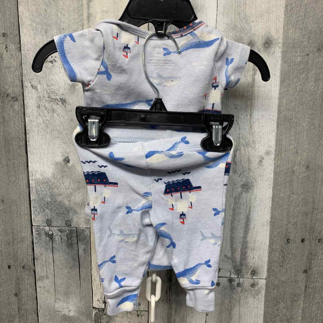 Size 3 Months Blue Print Just One You Shirt/Pants
