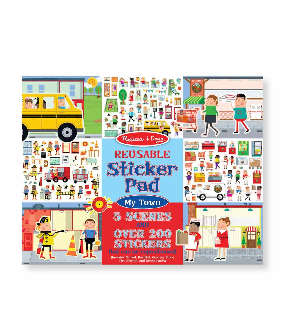 Melissa & Doug My Town Reusable Sticker Pad