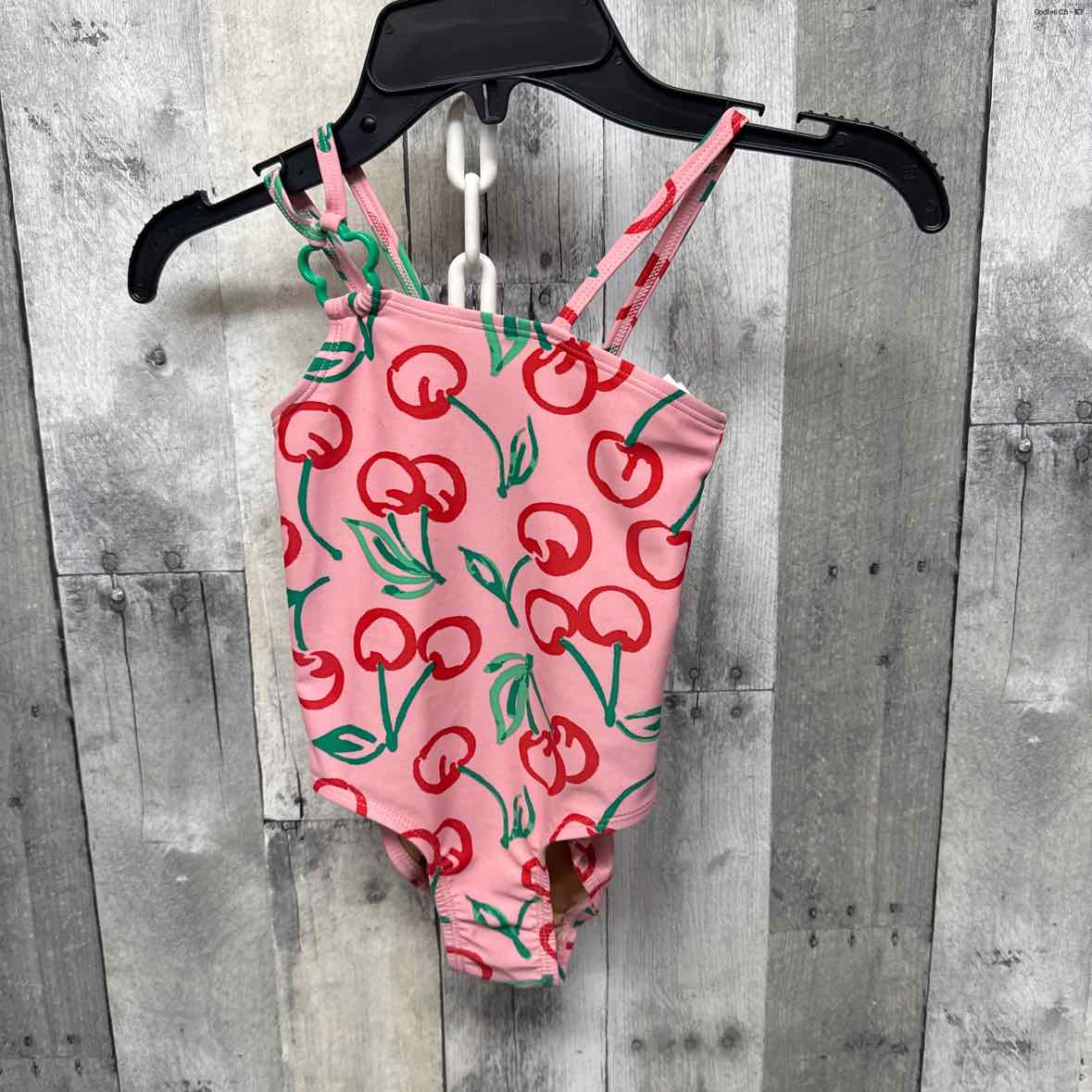 Size 4T Pink Print Old Navy Swim Suit - 1pc