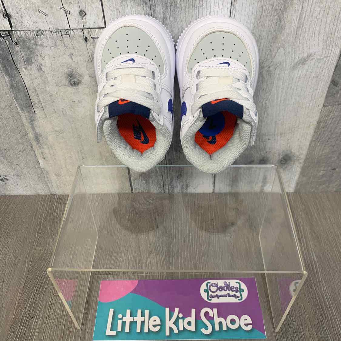 Size 2 White/Gray Sport Brand Sneakers