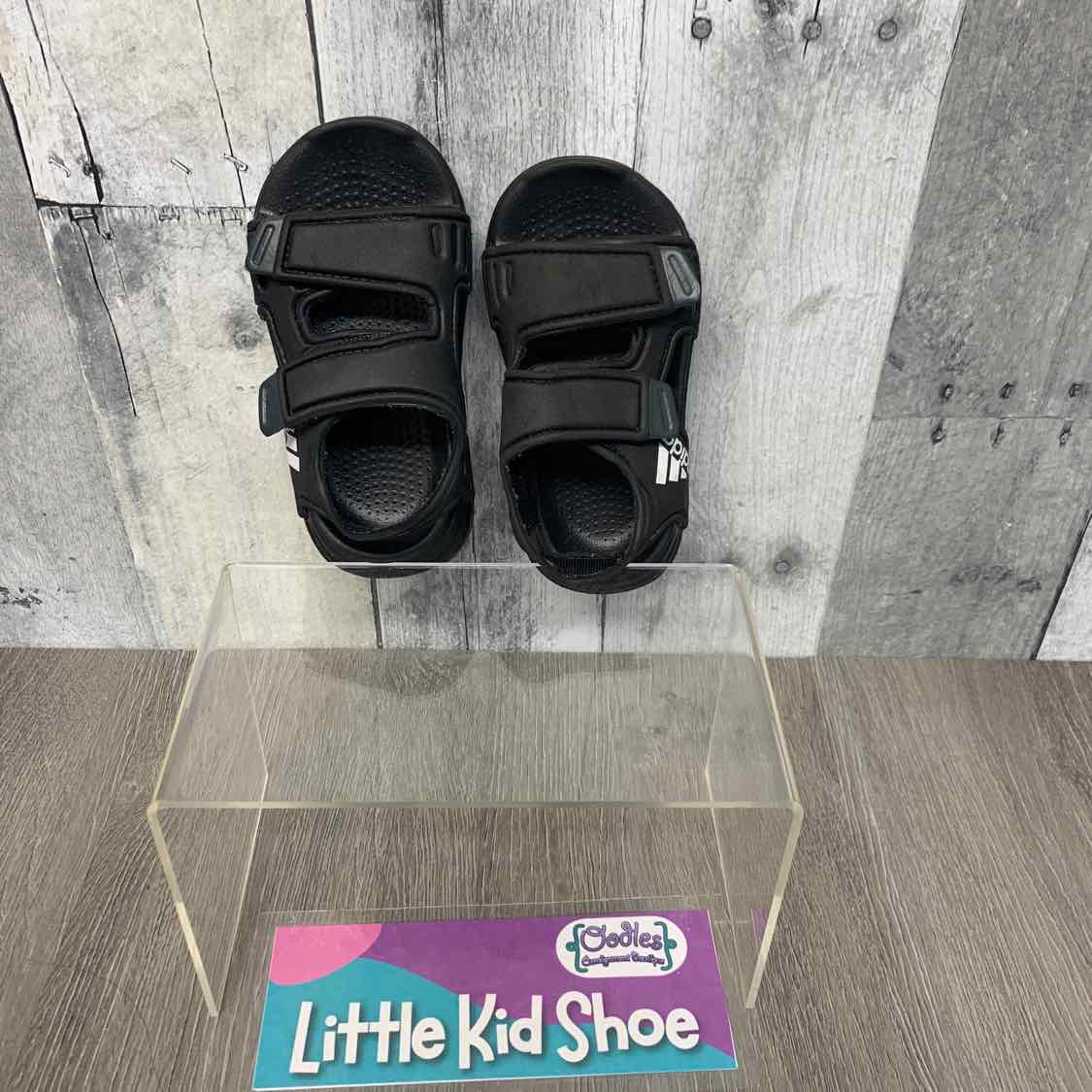 Size 5 Black/White Sport Brand Sandals