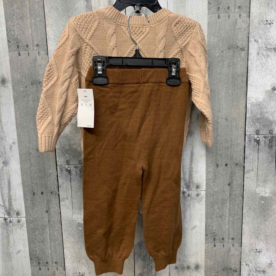 Size 18 Months Tan/Brown Grayson Threads Shirt/Pants