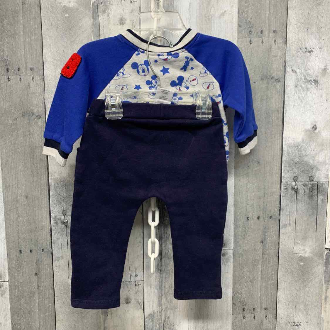 Size 12 Months Gray/Navy Disney Jacket/Pants