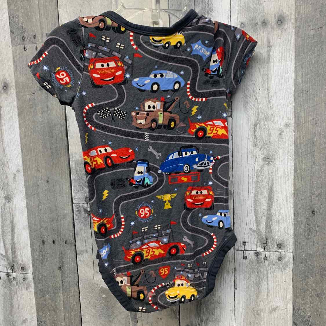 Size 12-18 Months Gray Print Little Sleepies Bodysuit
