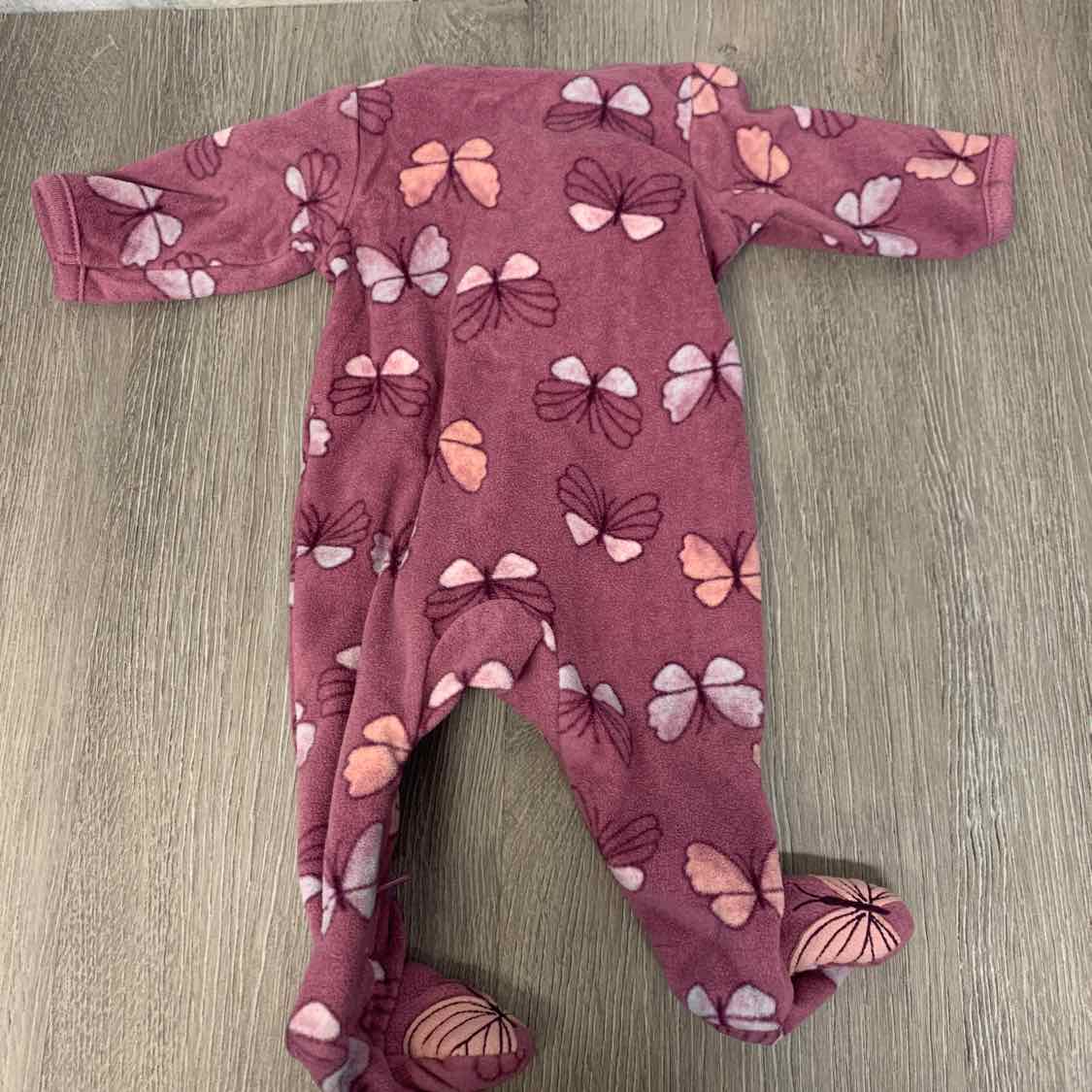 Size Preemie Purple Print Child of Mine Footy PJs