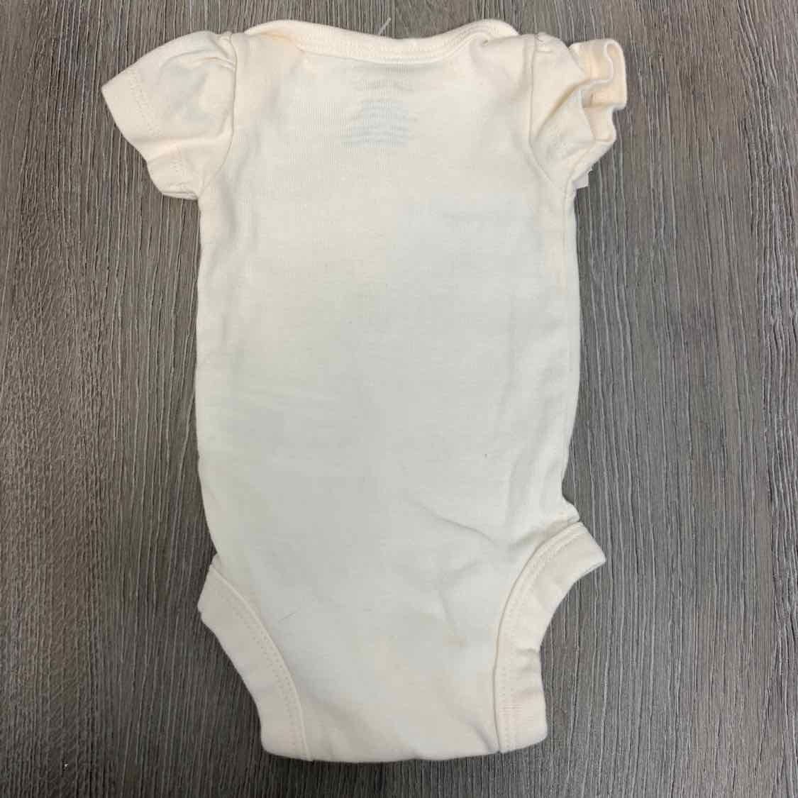 Size Preemie White Carter's Bodysuit