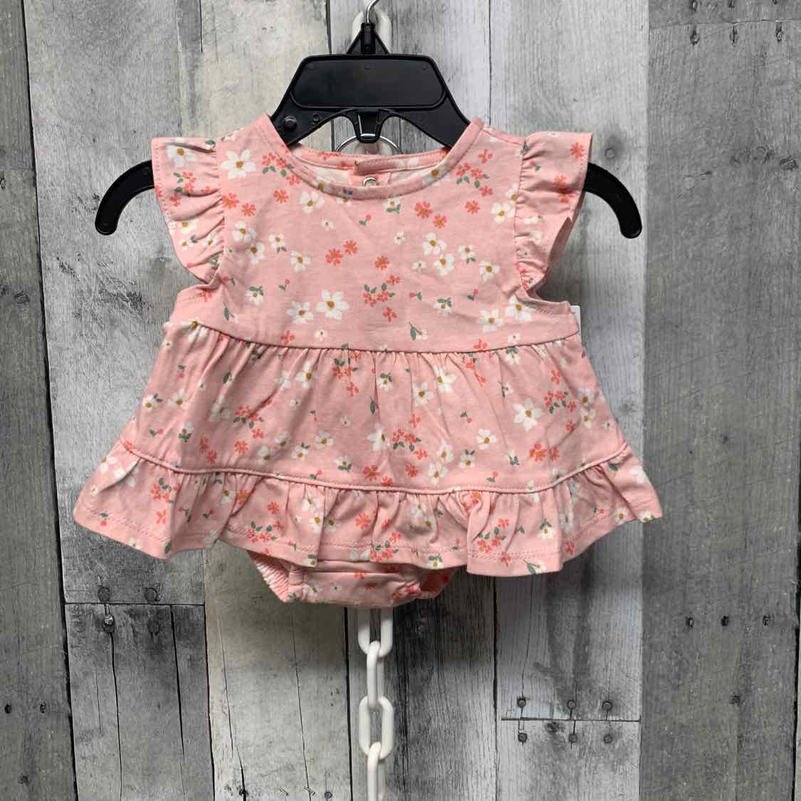 Size 3 Months Pink Print Just One You 2pc Dress